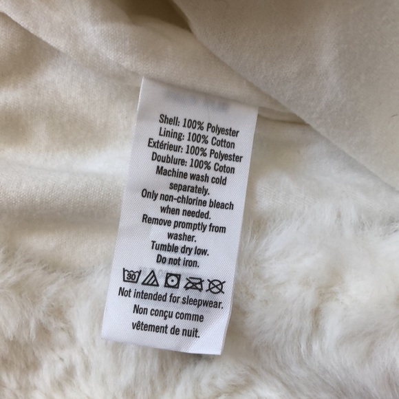 NWT Off White Janie and Jack Faux Fur Hooded Onesie - Picture 3 of 3